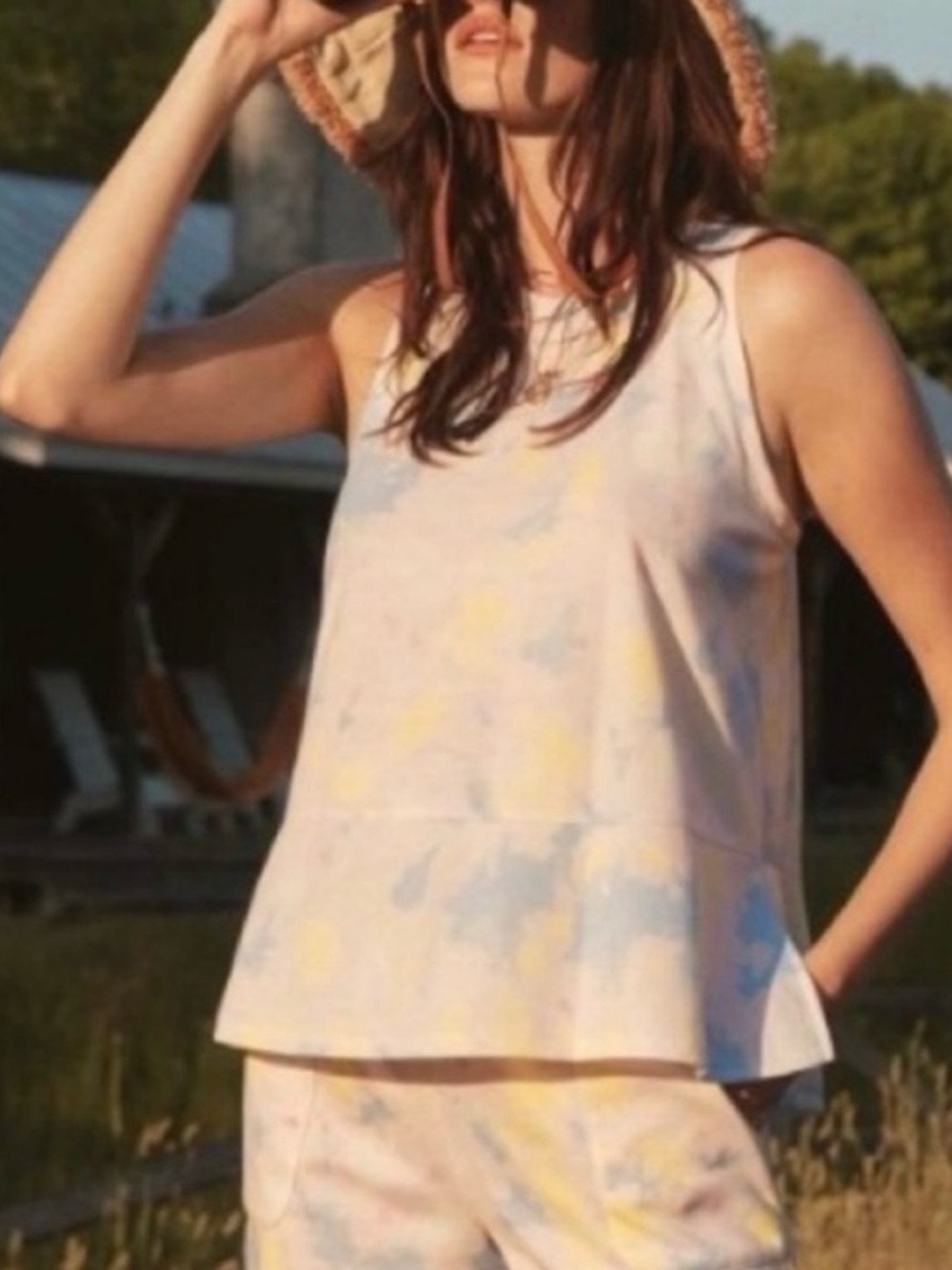 Anthropologie Refinery29 Chrissy Tie Dye Tank